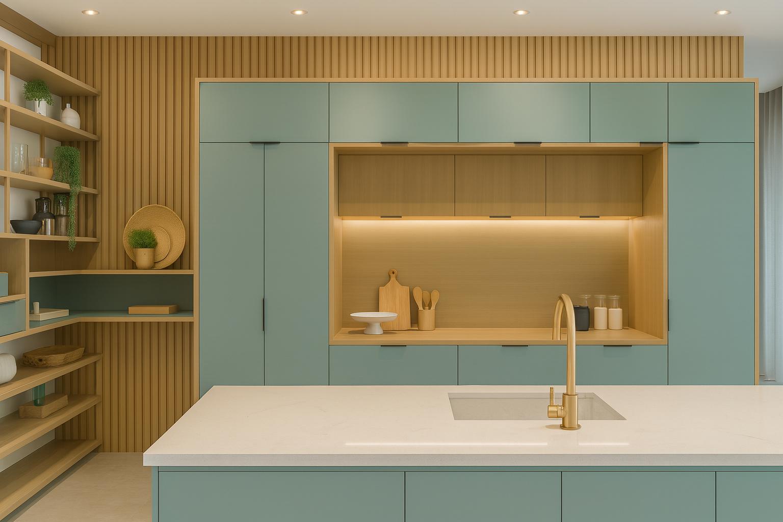 Projeto de móveis planejados com render realista